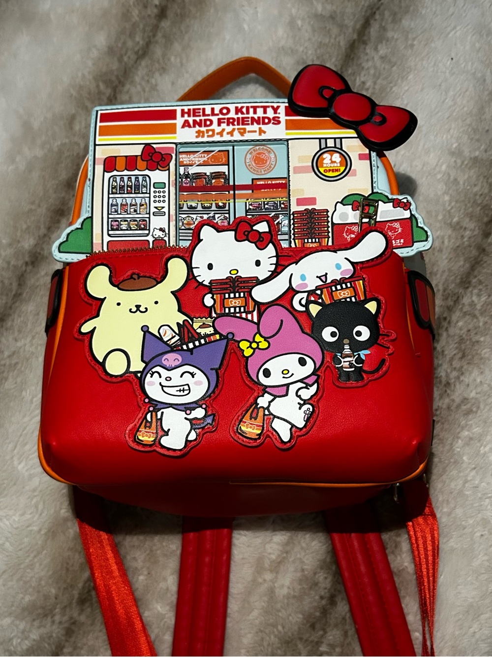 Hello Kitty and Friends Red Character Boxlunch backpack